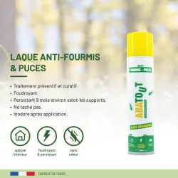 Laque anti-Fourmis, Puces & Gendarmes