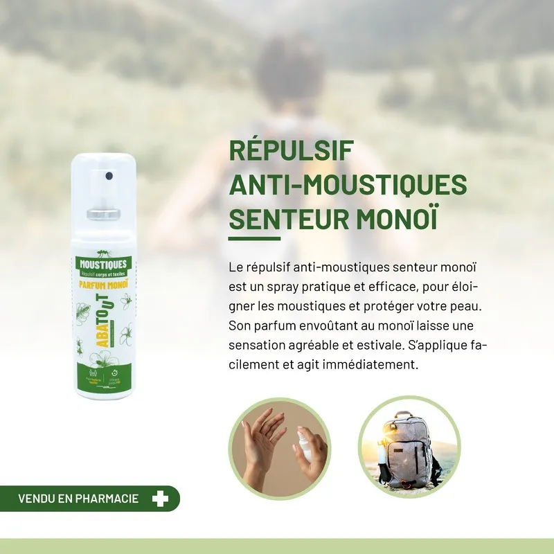 Répulsif anti-moustiques parfum Monoï
