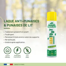 Laque anti-Punaises & Punaises de lit