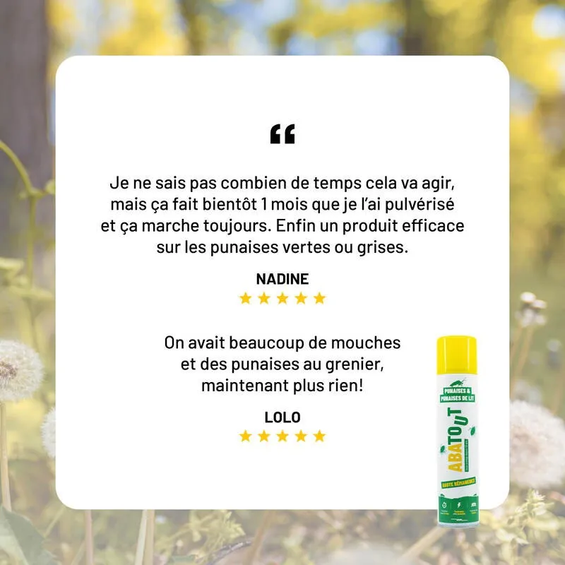 Laque anti-Punaises & Punaises de lit