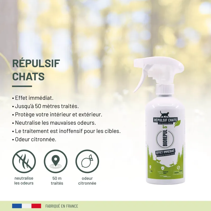 Répulsif spray chats