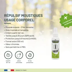 BIOREPULS' Répulsif Moustiques Corps/textiles 100ml