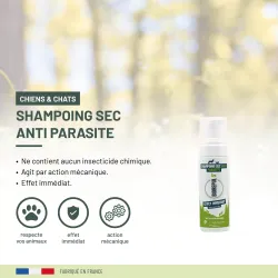 VETO Shampoing Sec Anti-Parasitaire Chiens/Chats 150ml