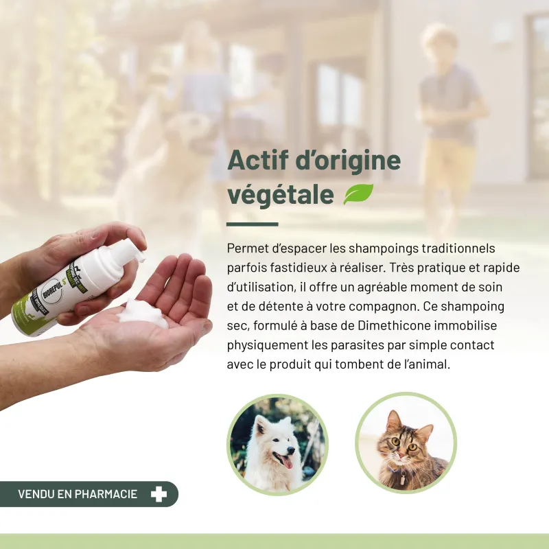 VETO Shampoing Sec Anti-Parasitaire Chiens/Chats 150ml