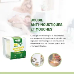 Bougie répulsive anti moustiques et mouches